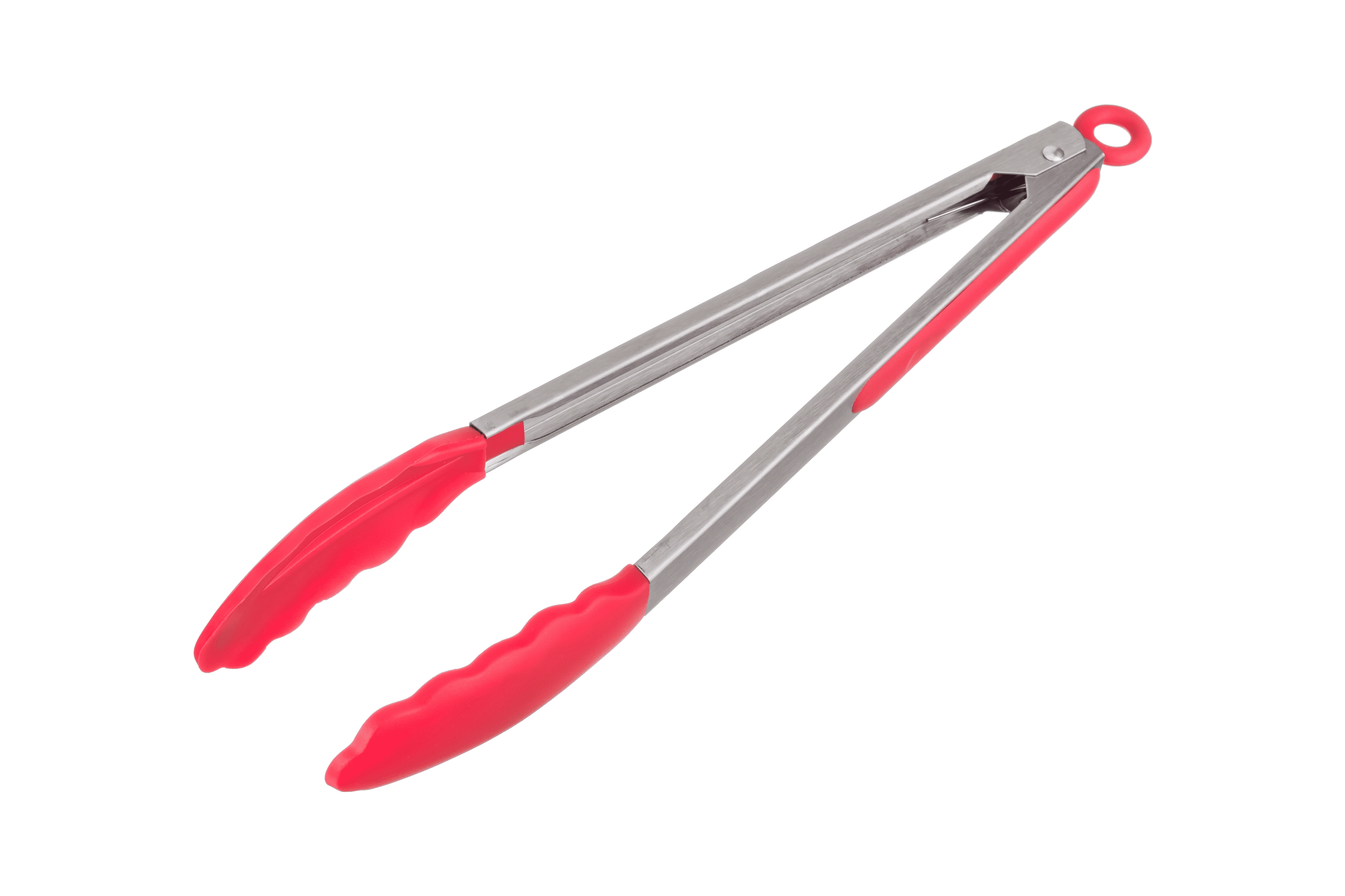 Pegador INOX com Ponta Silicone Vermelho 30CM WECK 5218