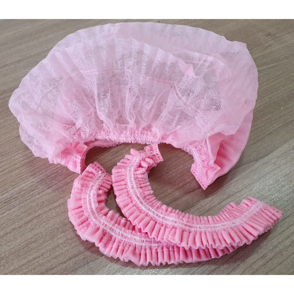 Touca Vilty Tnt Rosa Descartavel Pp Pct C/ 50 Unid .