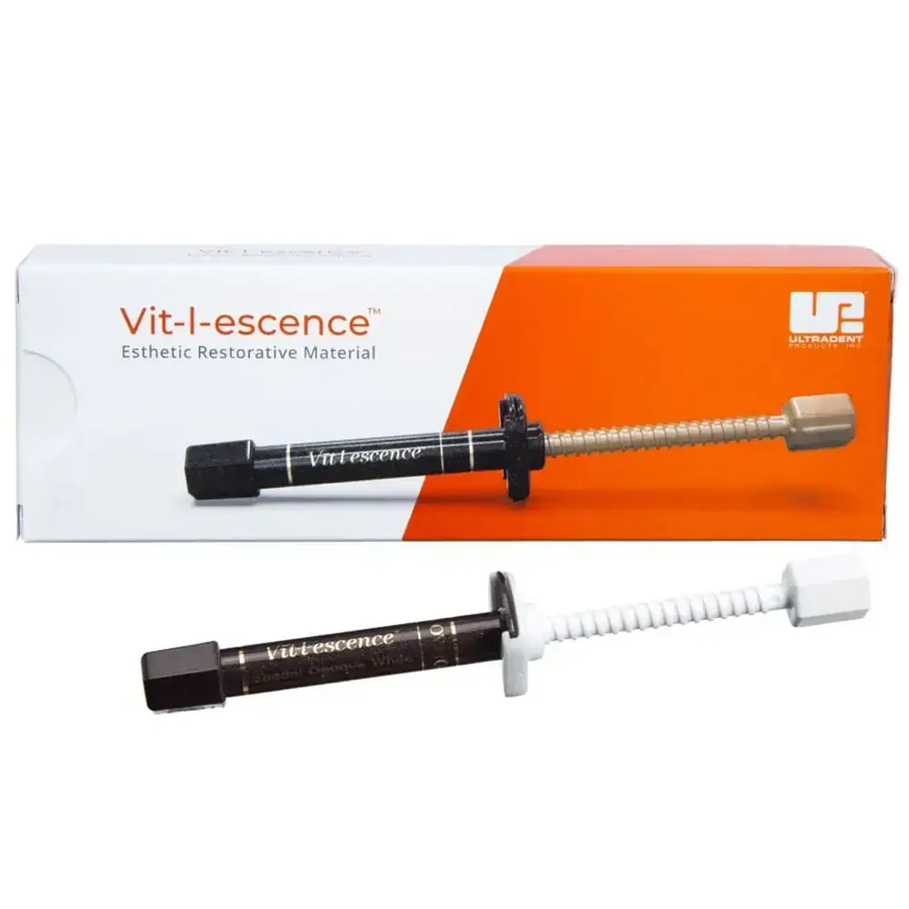 Resina Vit-L Escence Seringa Opaque White Refil - Ultradent - Resina Vit-L Escence Seringa Opaque W