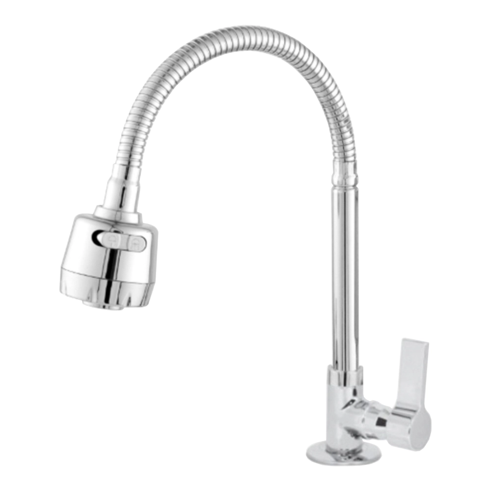 Torneira De Cozinha Gourmet Oliveira 1168 C-70 De Bancada E Alavanca Em Metal