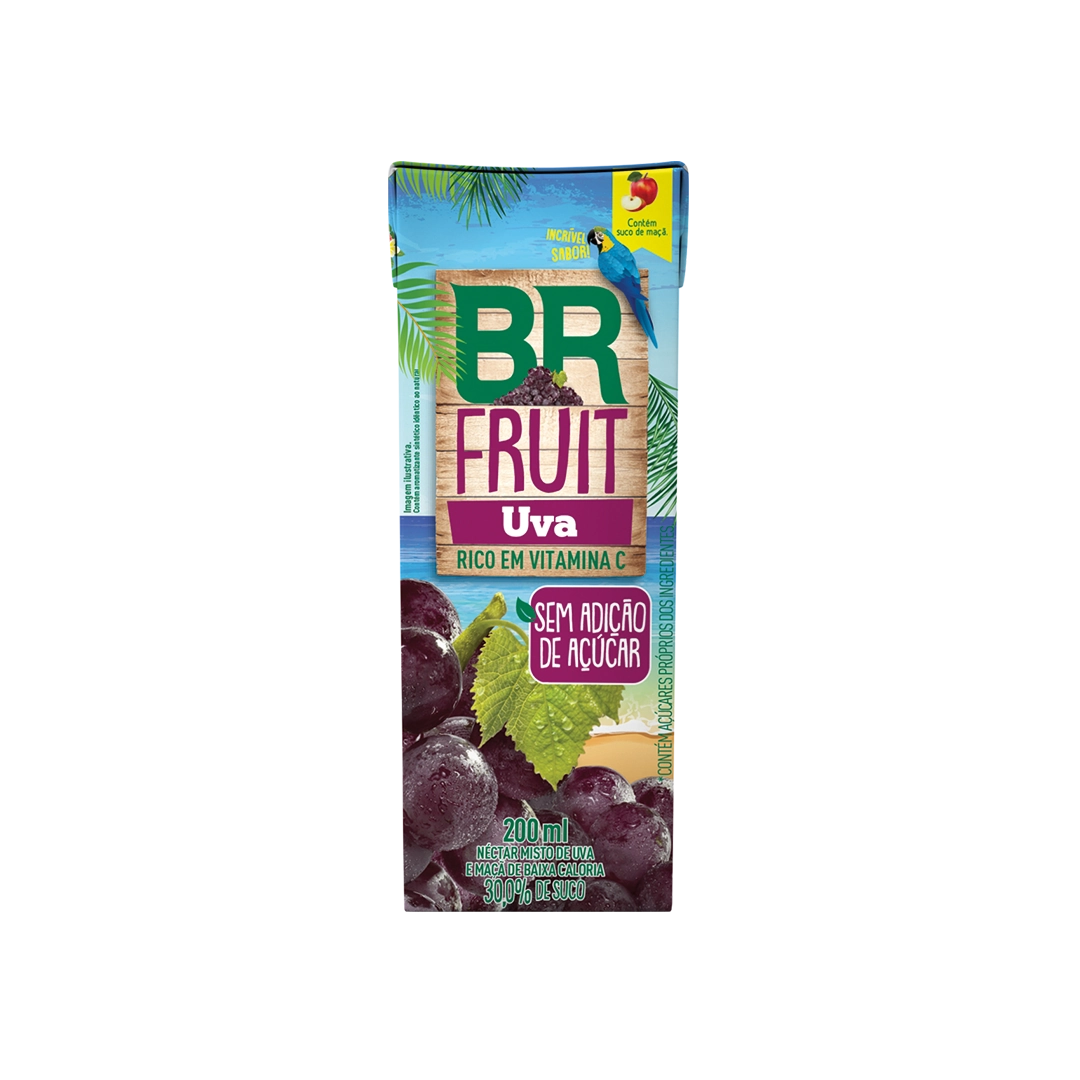 Néctar Misto Uva e Maçã BRFruit 200ml