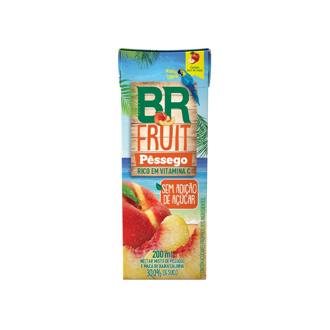 Néctar Misto Pêssego e Maçã BRFruit 200ml
