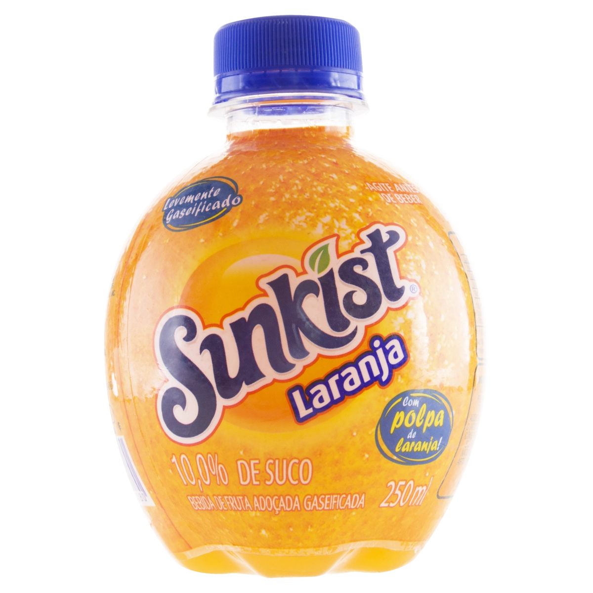 Bebida Adoçada Gaseificada Laranja Sunkist Garrafa 250ml