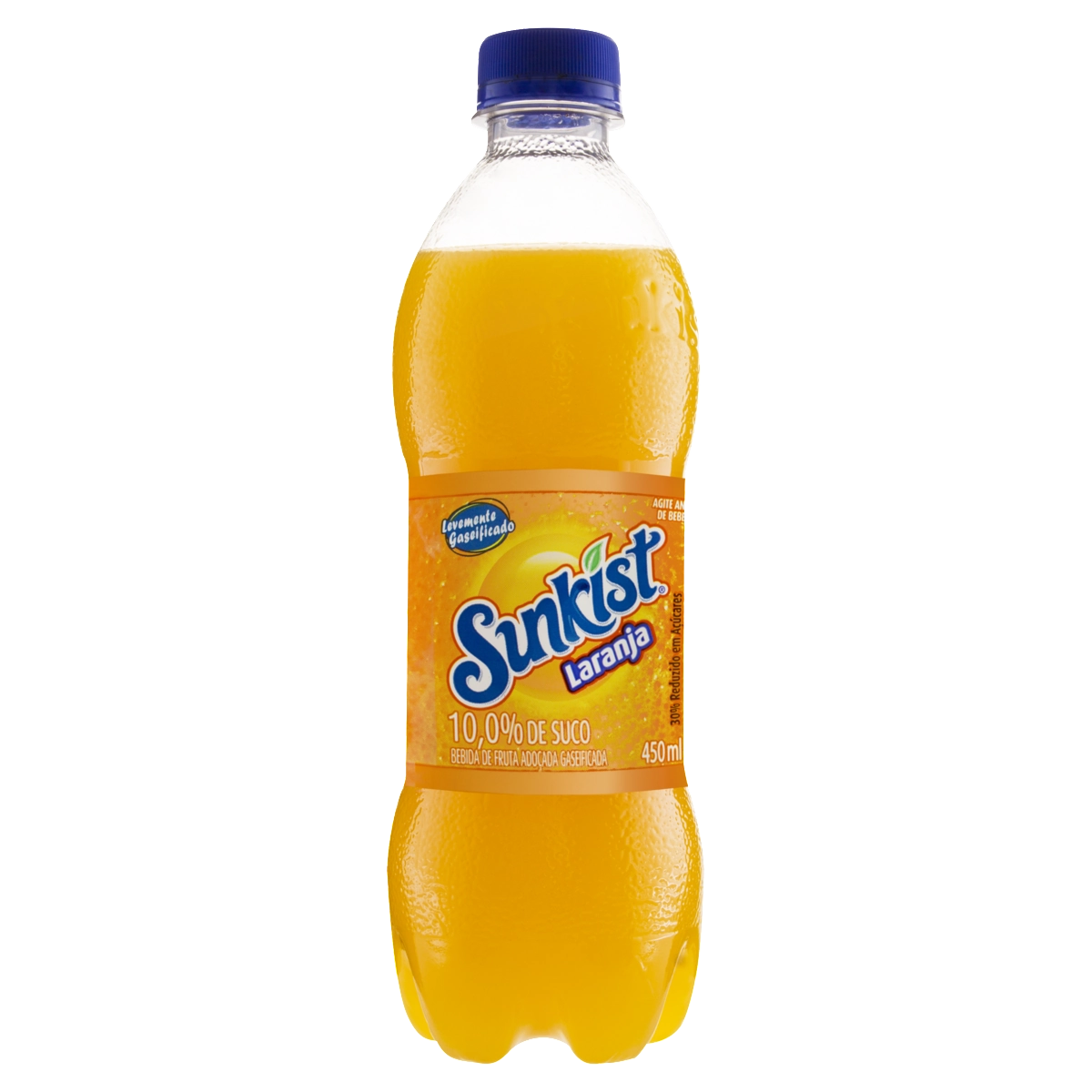 Bebida Gaseificada Laranja Sunkist Garrafa 450ml