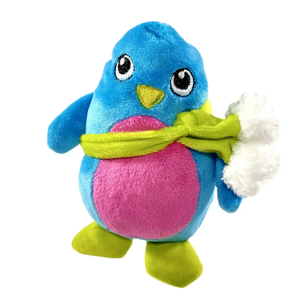 Brinquedo Pelucia Pinguim Colorido