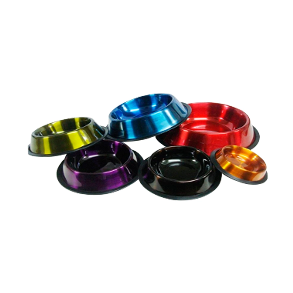 Comedouro Inox Metalizado Premium Para Gatos Cores Sortidas The Petz 300ml Un