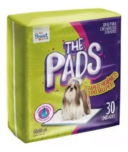 Tapete Higiênico P/ Cães 60x60 C/30 un C/atrativo Anti-odor