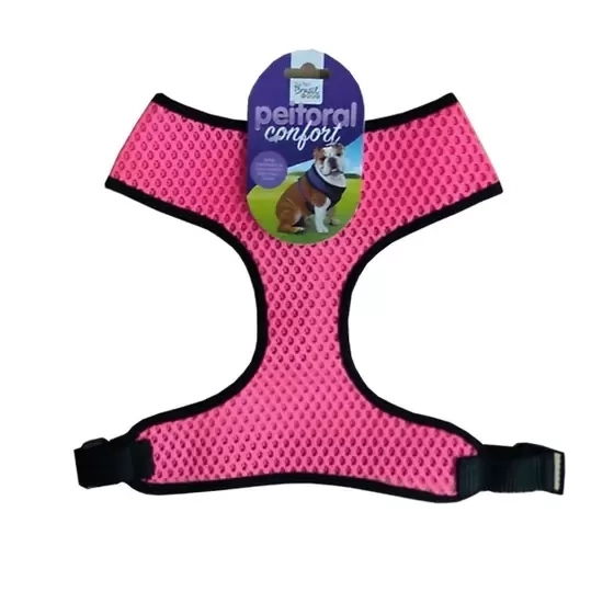 Peitoral Confort Eco House Grande Rosa The Pets Brasil