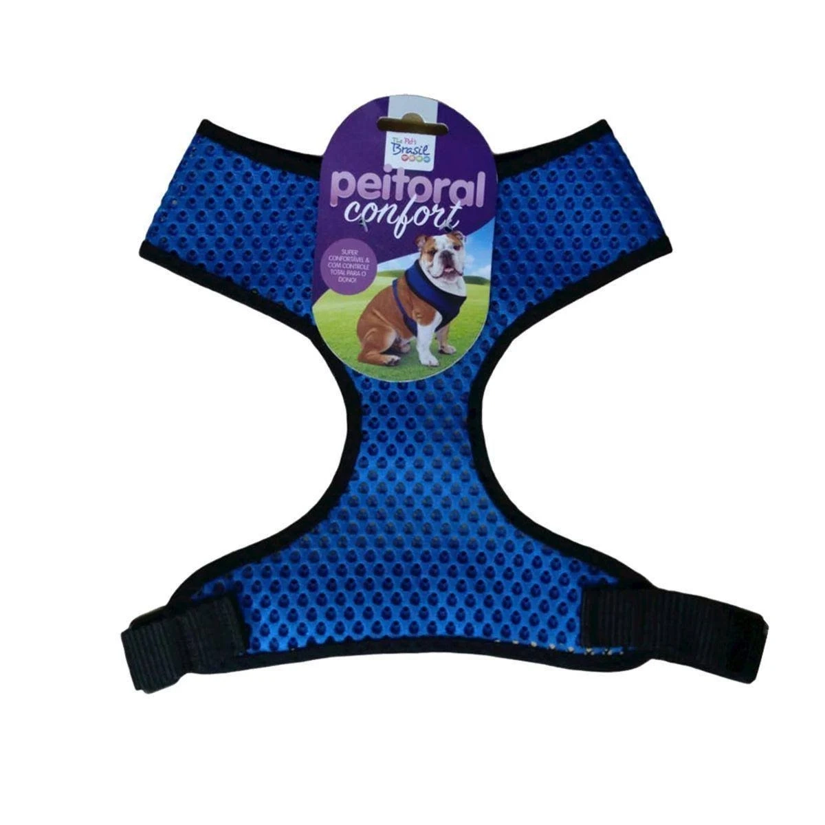 Peitoral Confort Ex Gde Azul The Pets