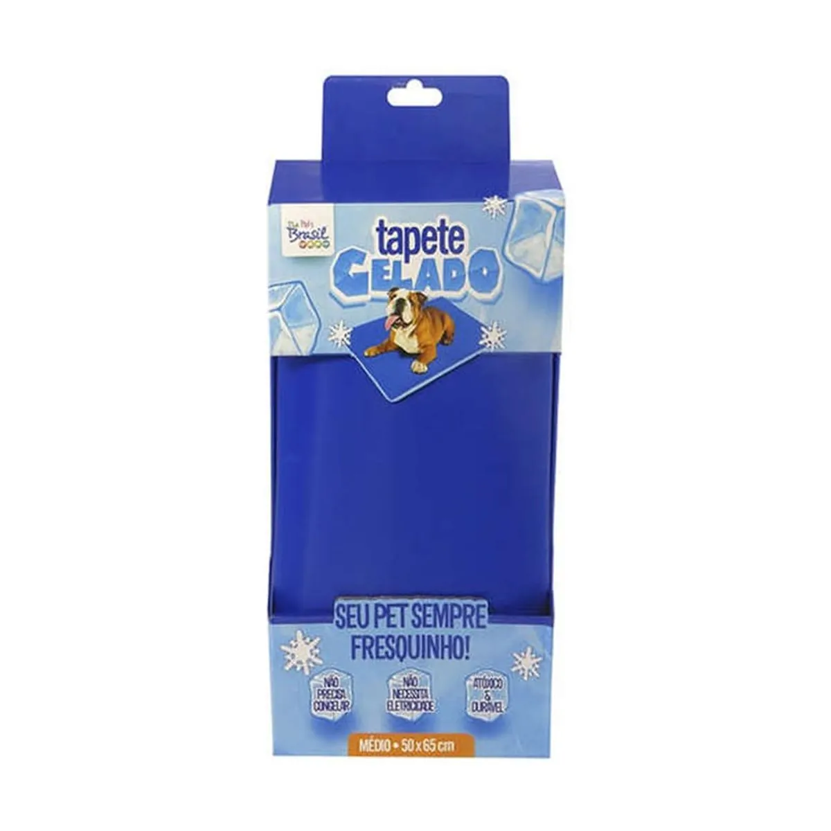 Tapete Gelado para cães Azul The Pets Brasil Grande