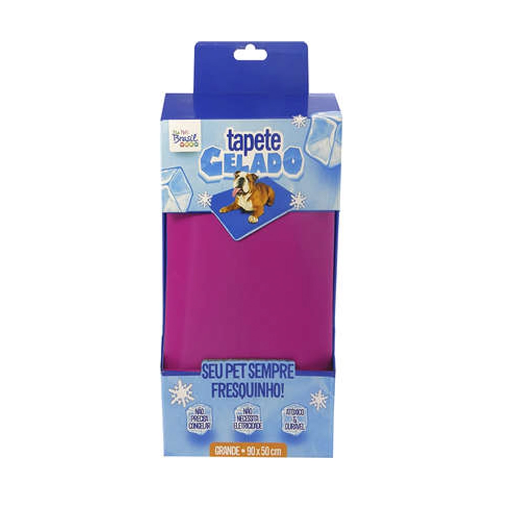 Tapete Gelado Para cães Rosa The Pets Brasil Grande