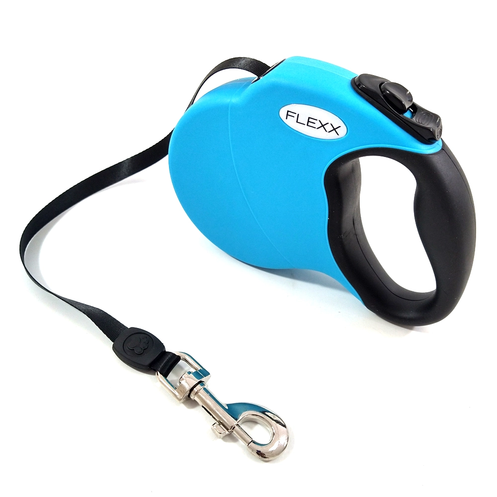 Guia Retratil The Pets Flexx Medio Azul