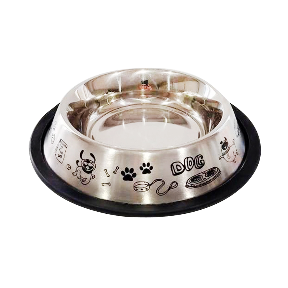 Comedouro Inox Anti Derrapante 640ml