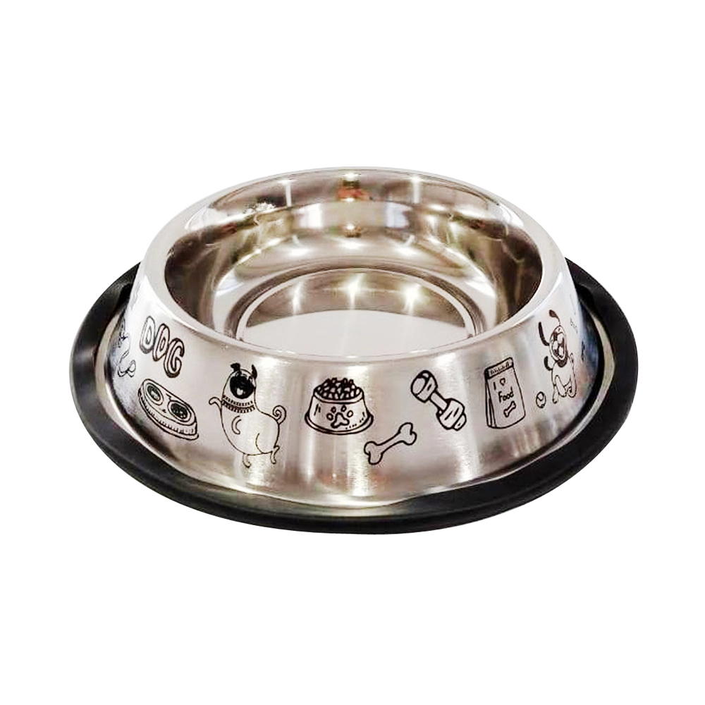 Comedouro Inox Anti Derrapante 710ml