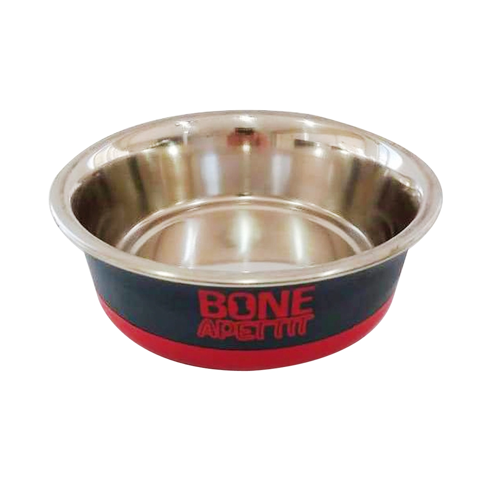 Comedouro Inox Bone Apetit Verm 350ml