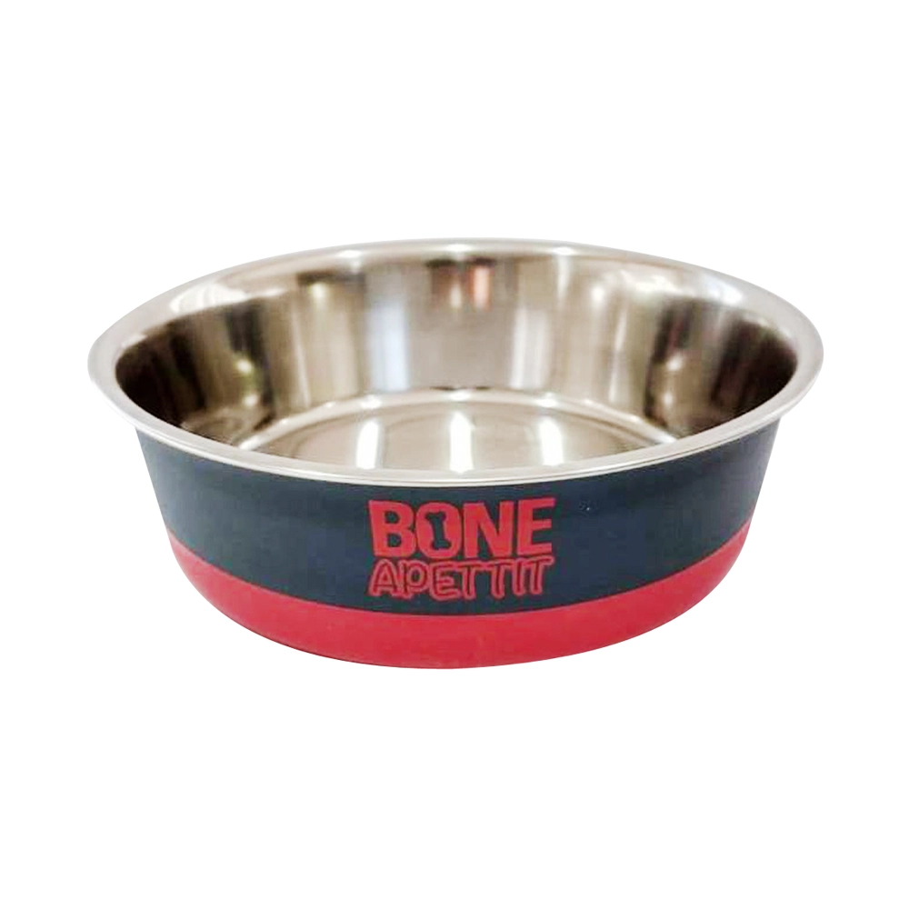Comedouro Inox Bone Apetit Verm 1350ml
