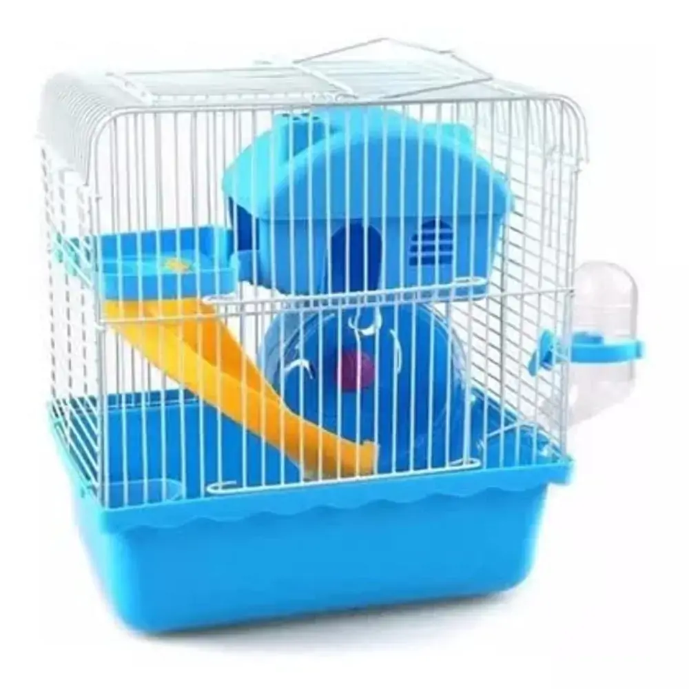 Gaiola Hamster Happy Home Azul