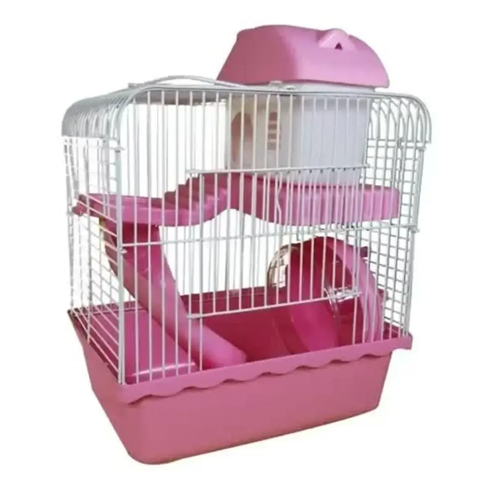 Gaiola Hamster Funny Home Rosa