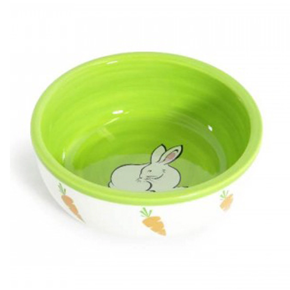 Comedouro De Porcelana Para Coelhos The Pets Brasil Verde