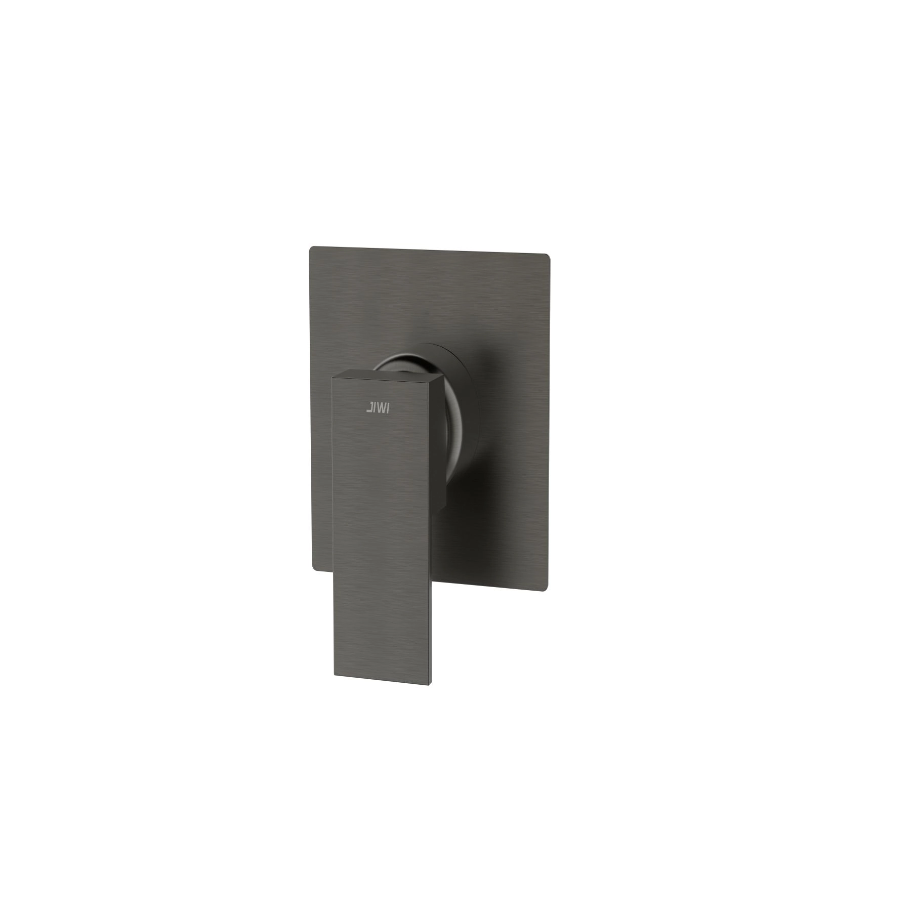 Acabamento para Registro Monocomando Padrão Deca 1/2" e 3/4" Alavanca Cinza Madrid Jiwi