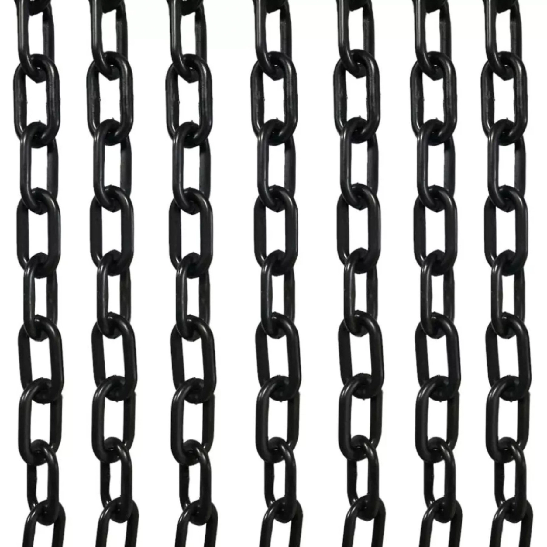 Corrente de Polietileno Elo 3/16" Oval 5mmx10m Preta Pic Plásticos