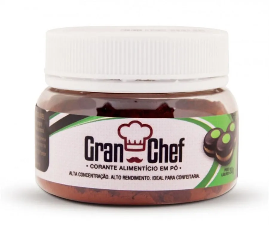 Corante Hidr Po Verde Folha 30g Gran Chef