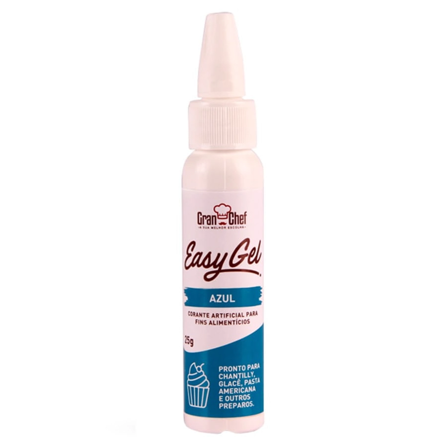 Corante Easy Gel Azul 25g Gran Chef