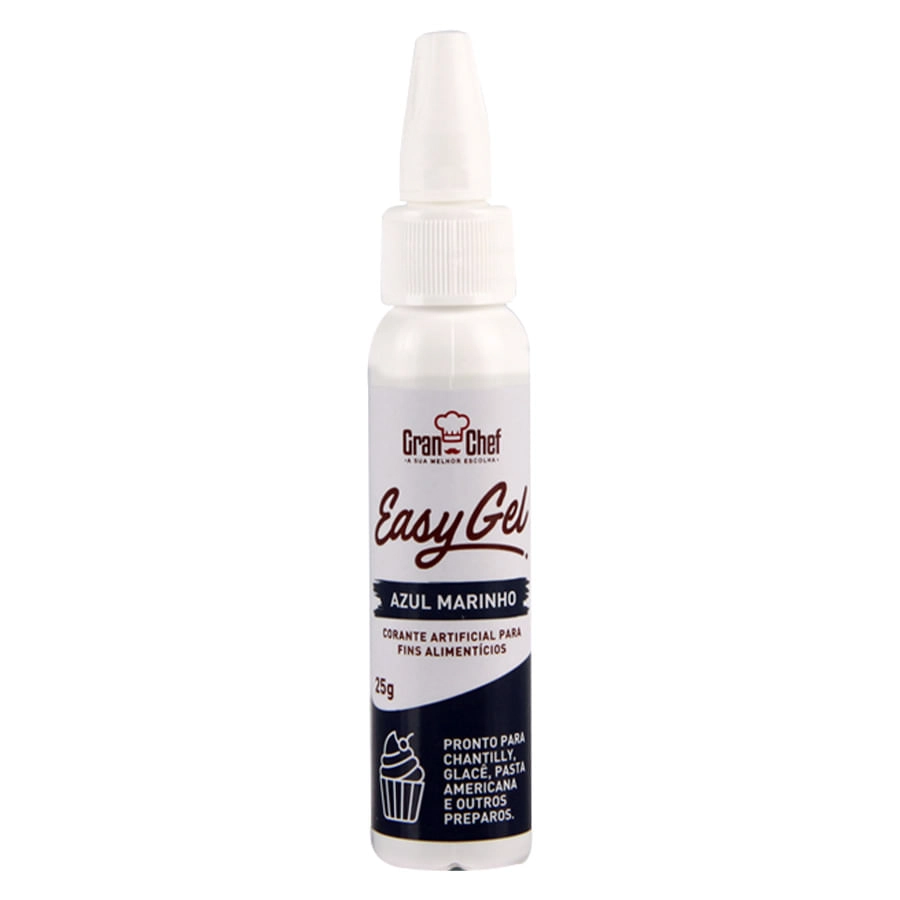 Corante Easy Gel Azul Marinho 25g Gran Chef
