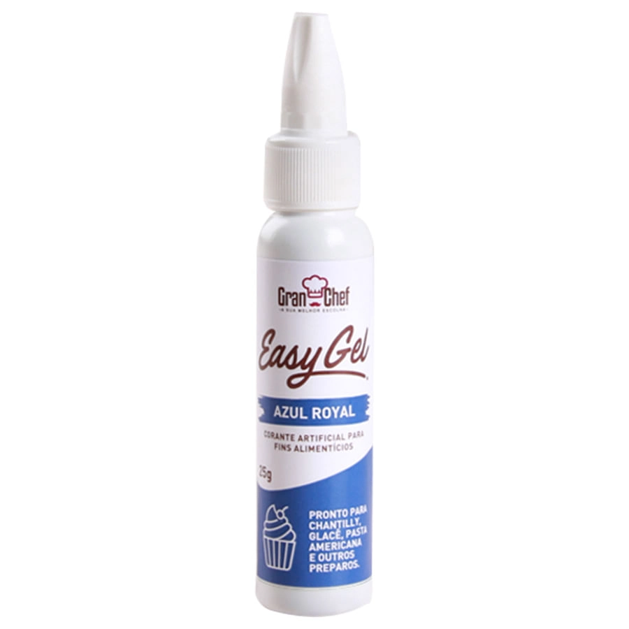 Corante Easy Gel Azul Roy 25g Gran Chef