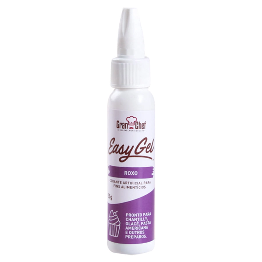 Corante Easy Gel Roxo 25g Gran Chef