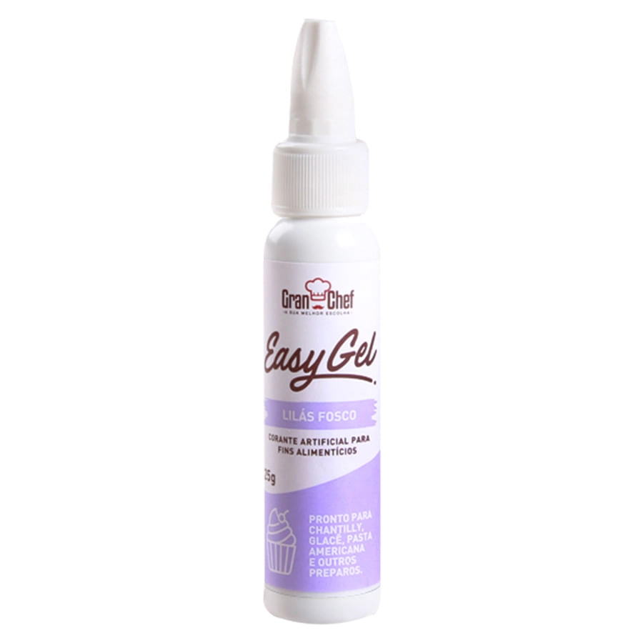 Corante Easy Gel Lilas Fosco 25g Gran Chef