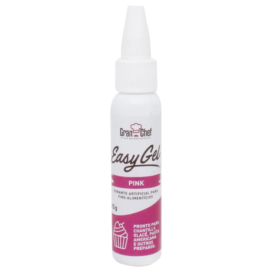 Corante Easy Gel Pink 25g Granchef