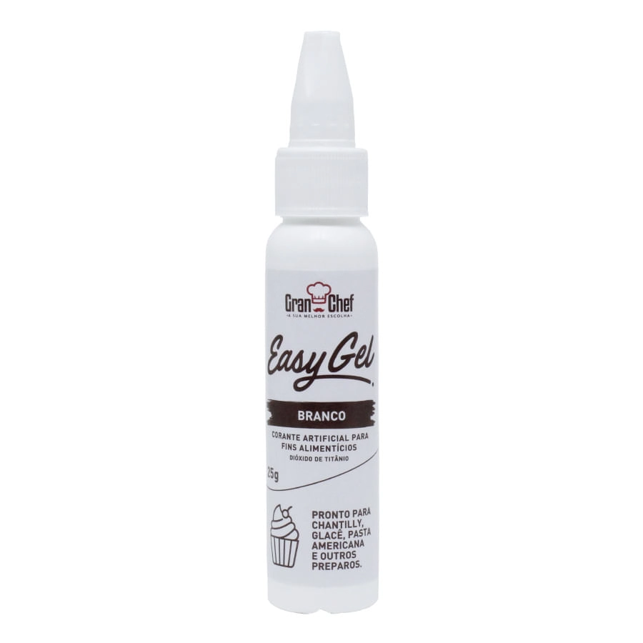 Corante Easy Gel Branco 25g Gran Chef