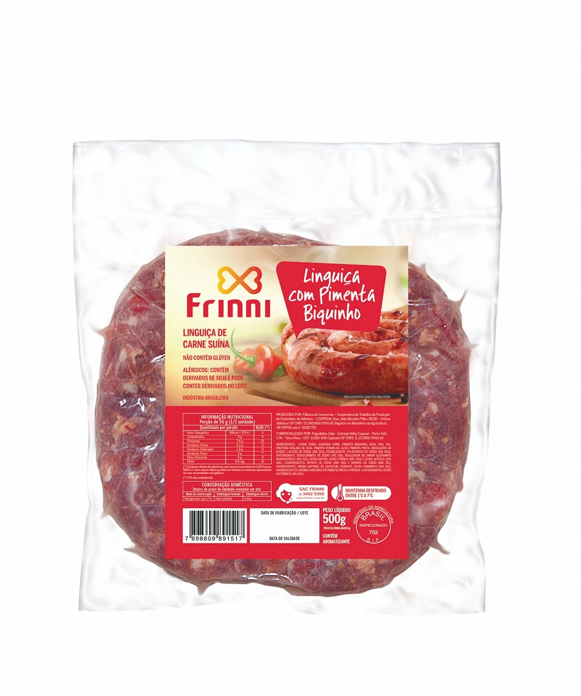 Ling Suina C/ Pim Biquinho Frinni 500g