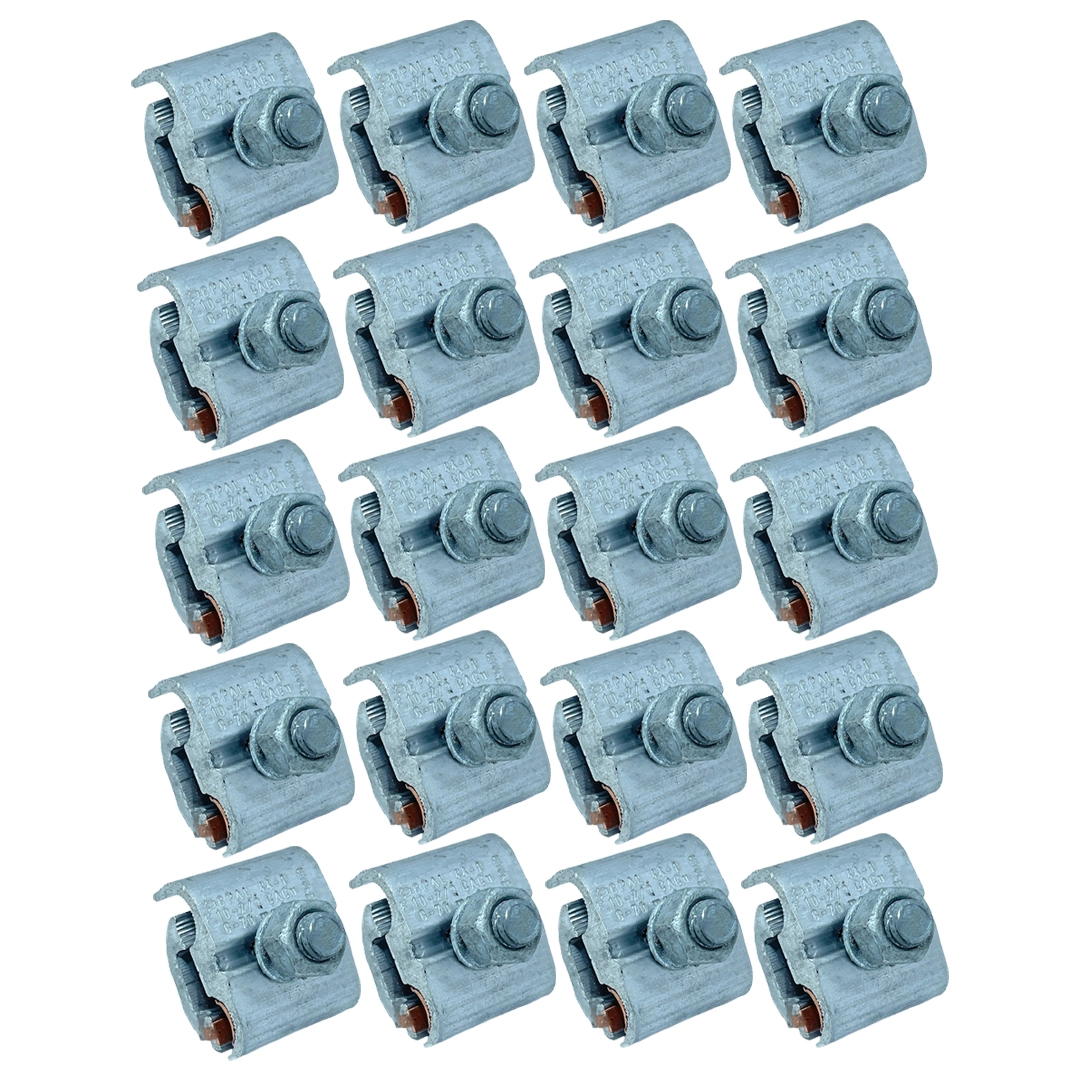 Kit 20 Conector Bimetalico H 10-50mm Grampo Mci