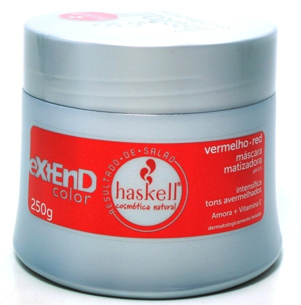 Mascara De Hidratacao Matizadora Vermelha 250g Haskell