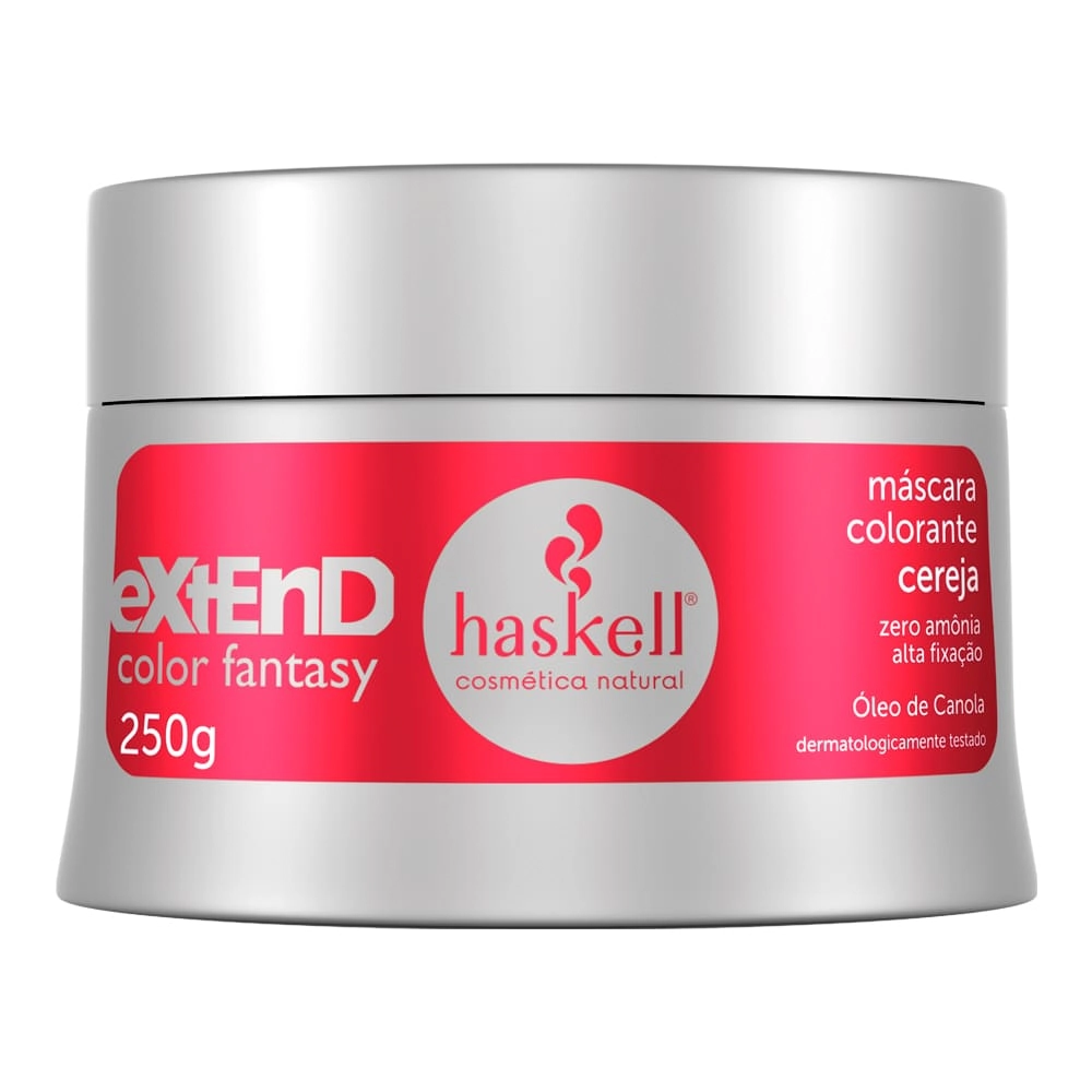 Creme/mascara Tratamento Haskell Extend Color Fantasy Cereja 250g