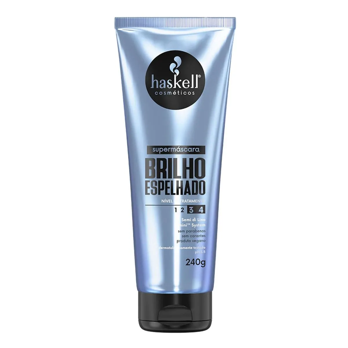 Supermáscara Brilho Espelhado Haskell Bisnaga 240g