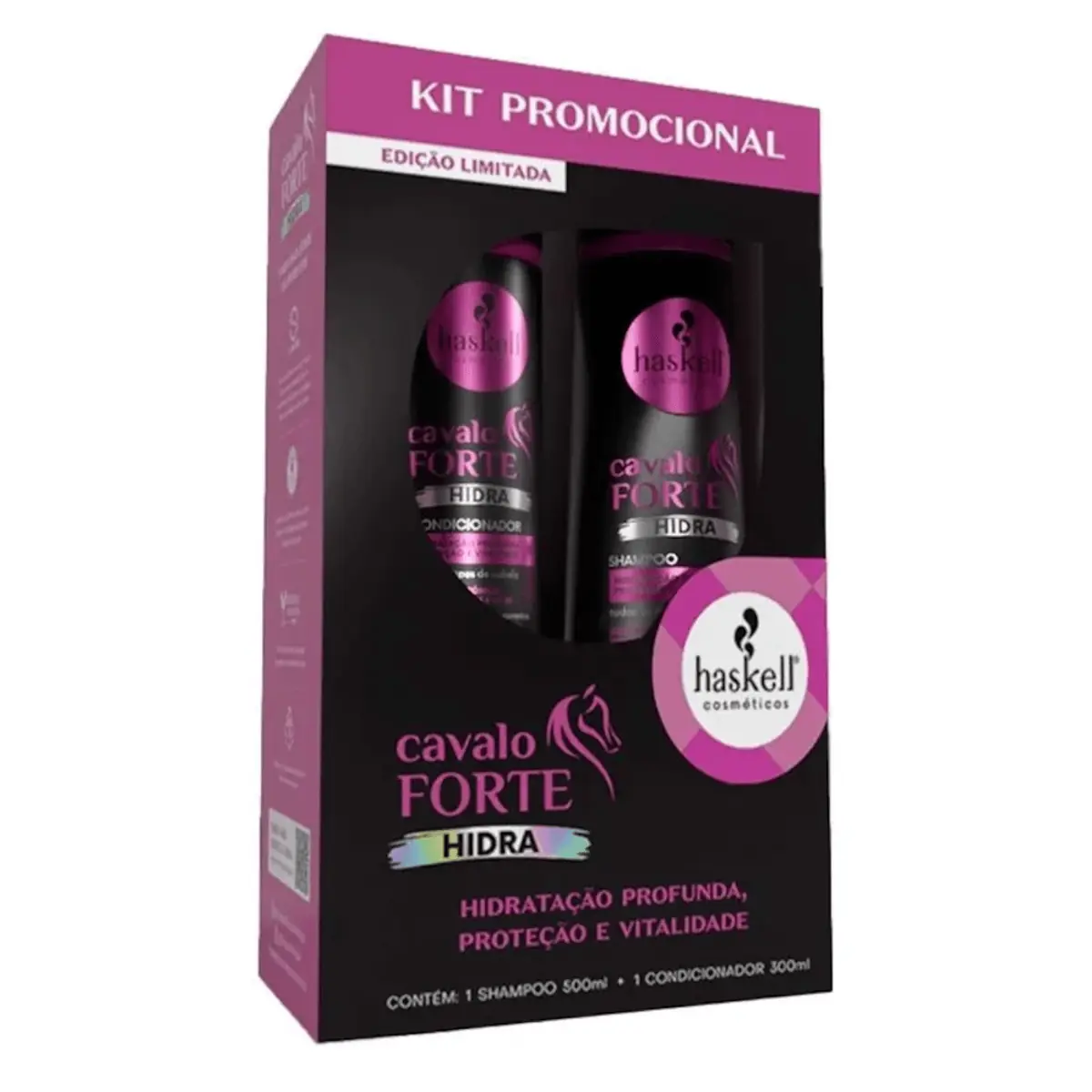 Kit Haskell Hidra Cavalo Forte Sh 500ml Cond 300ml