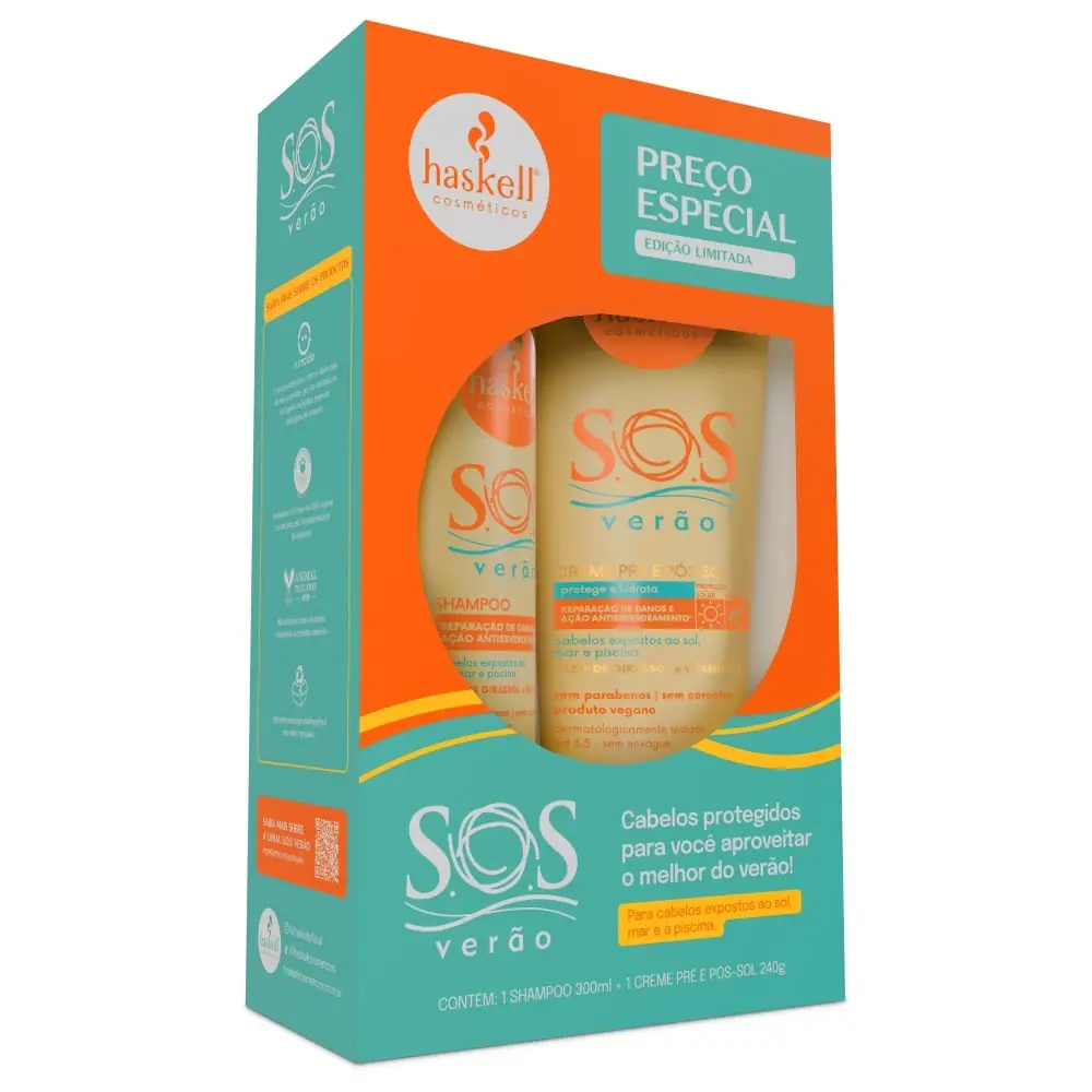 Kit Haskell Sh 300m Cr 240g Sos Verao