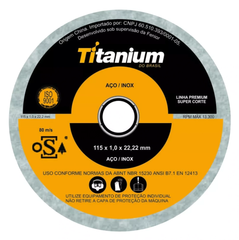 Disco De Corte 4.1/2x3/64x7/8 Titanium
