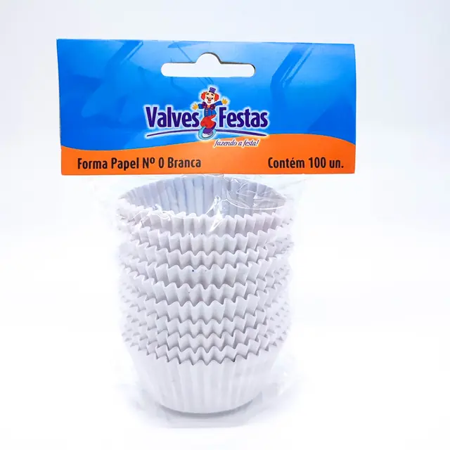 Forminha Papel Valves N0 Branca 100un