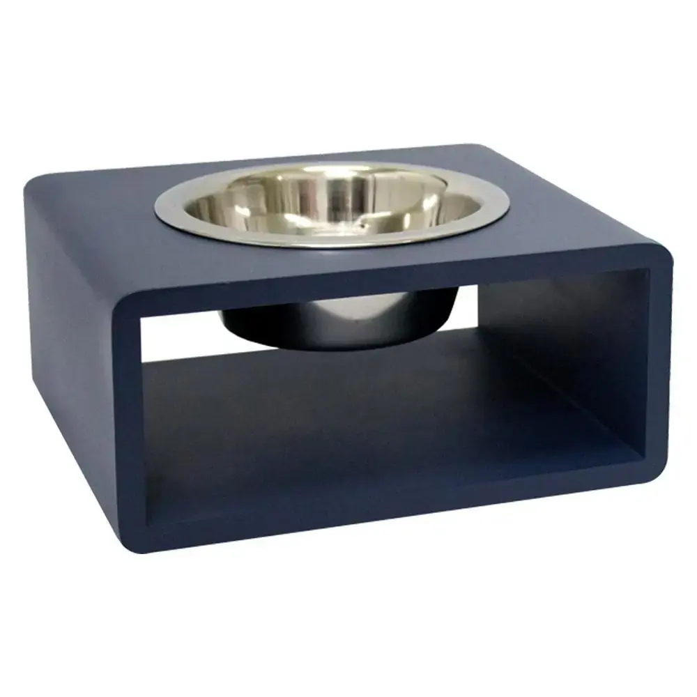 Comedouro Modern M Azul Ind