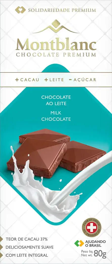 Chocolate ao Leite Montblanc 80g