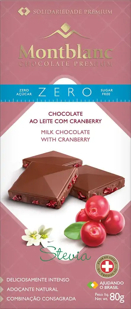 Choc Montblanc Cranberry 80g