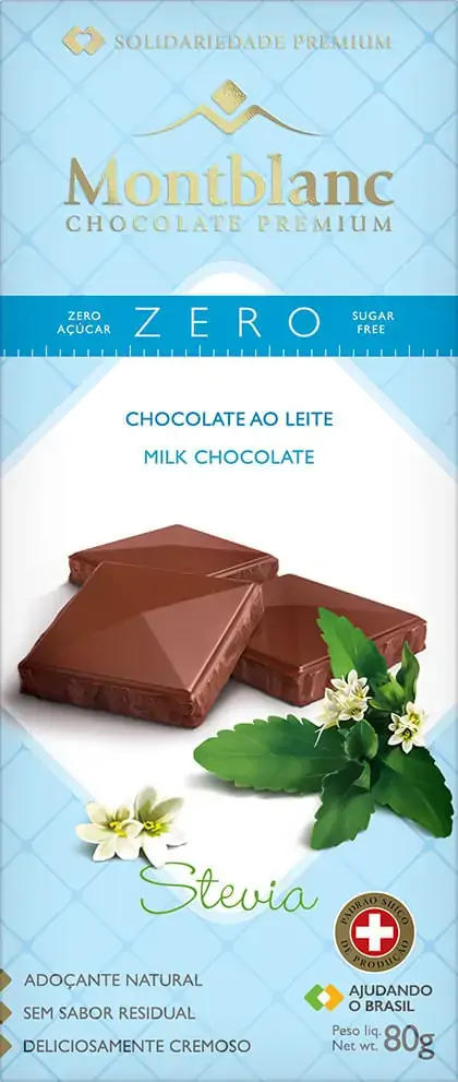 Choc Montblanc Ao Leite Zero 80g
