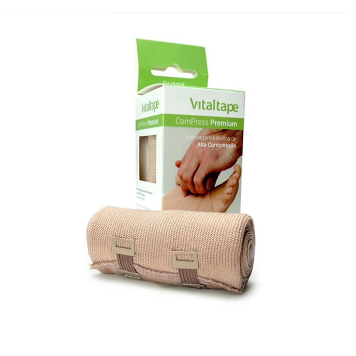 Atadura Elastica Coban Vitaltape Bege 10Cm X 4,5M - Fisiovital Fisiovital