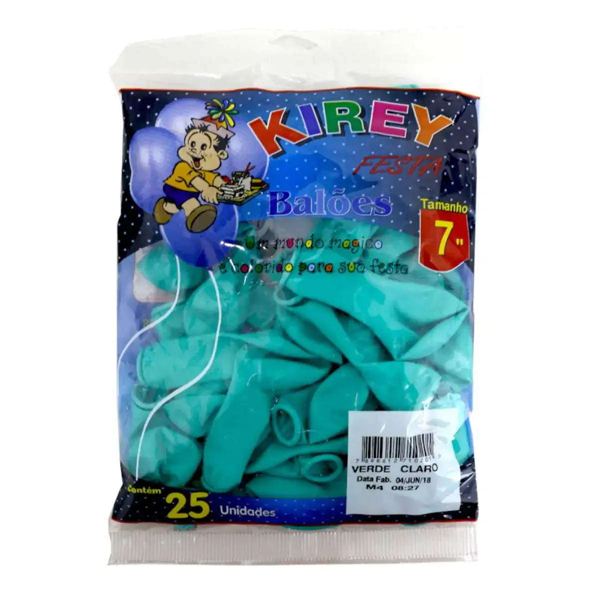 Balao Kirey Redondo N 7 Verde C/25