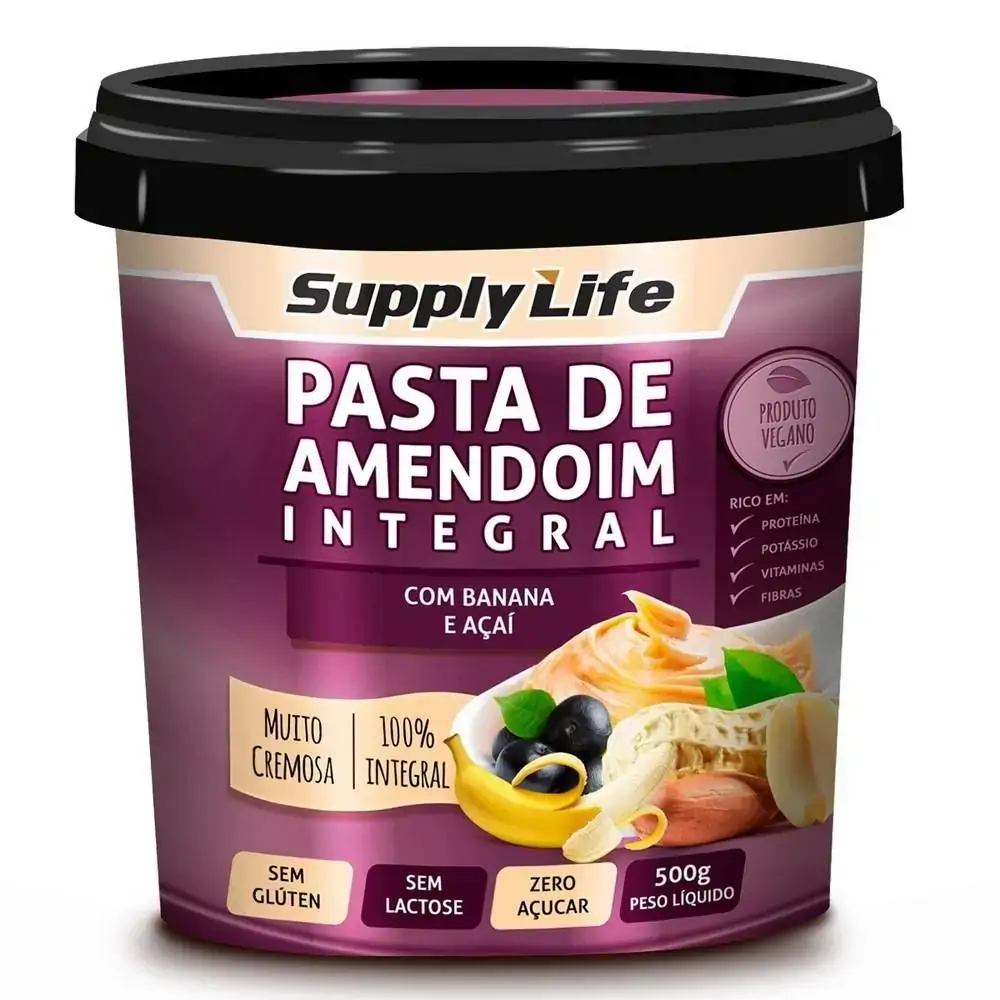 Pasta De Amendoim C/ Agave 500g Supply Life