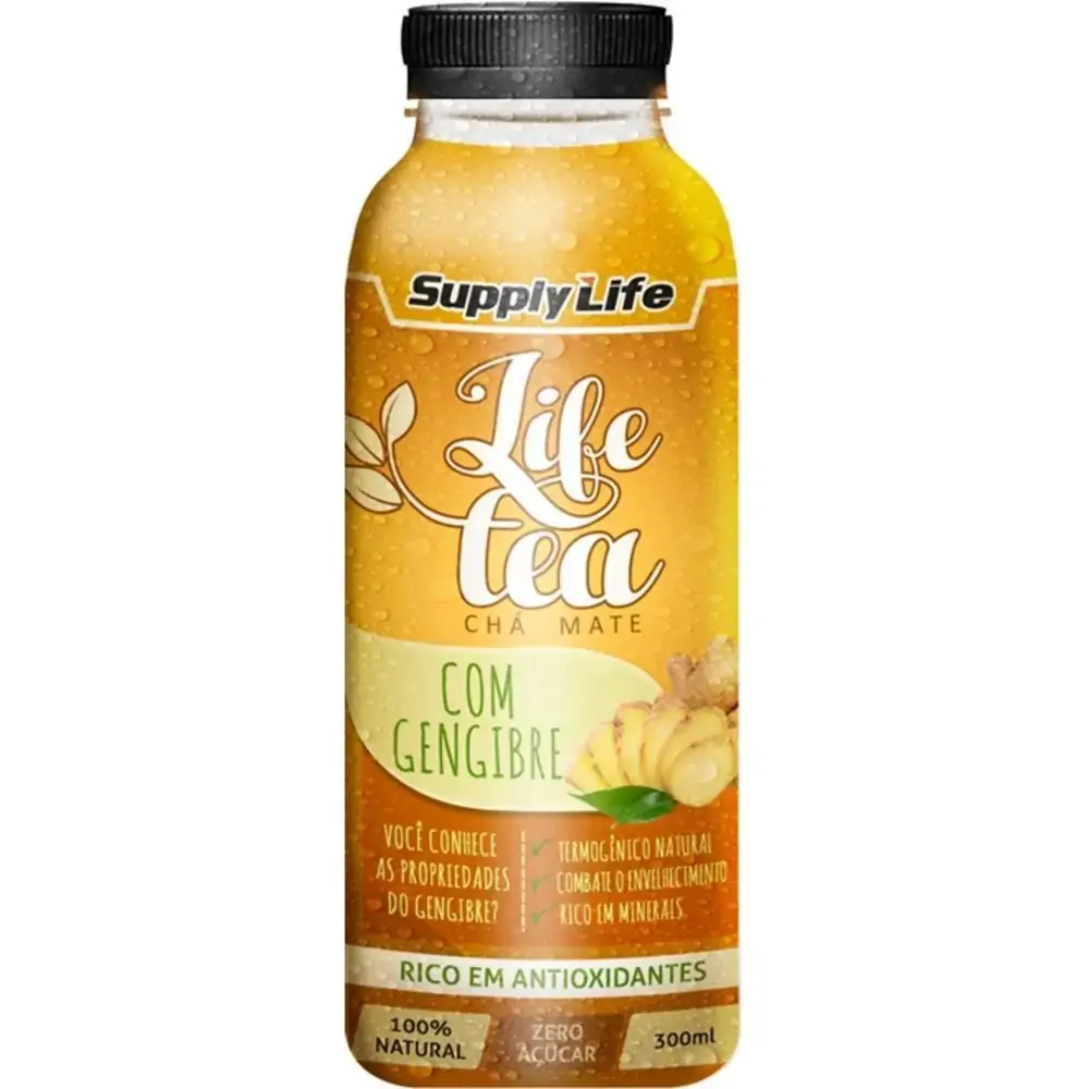 Life Tea 300ml Cha Mate C/ Gengibre Supply Life